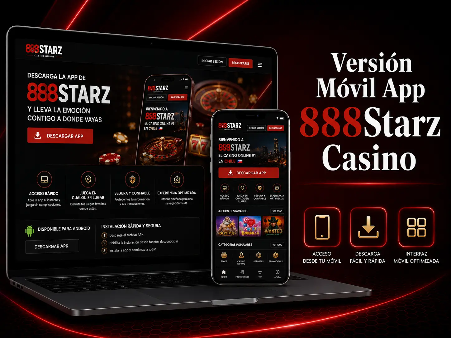 Versión Móvil App 888Starz Casino